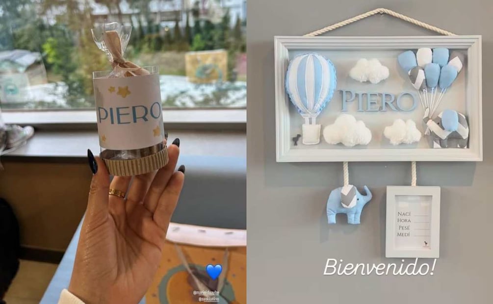 De esta manera, Saskia Niño de Rivera y Mariel Duayhe le dieron la bienvenida a Piero / Fotos: Captura