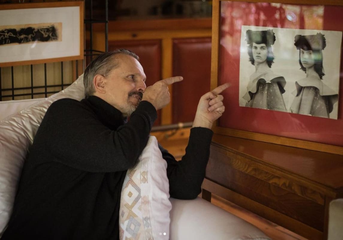 Miguel Bosé en su casa de Ciudad de México / Instagram: @miguelbose