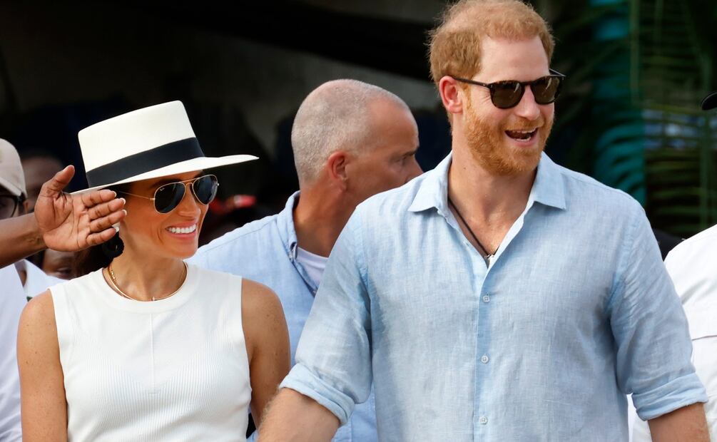 El príncipe Harry y Meghan Markle durante su visita a Colombia en agosto pasado/ Foto: EFE