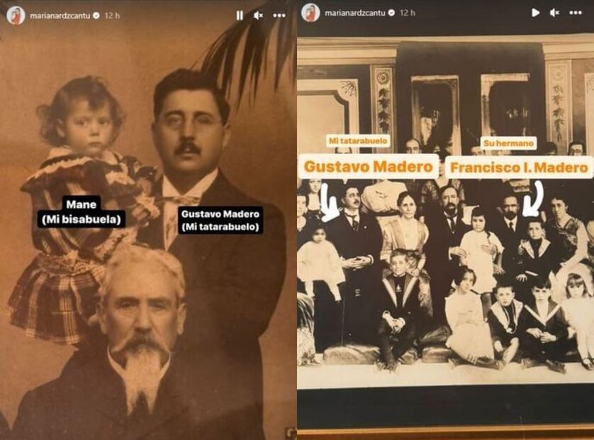 Mariana Rodríguez sobre su vínculo familiar con Francisco I. Madero / Foto: Instagram