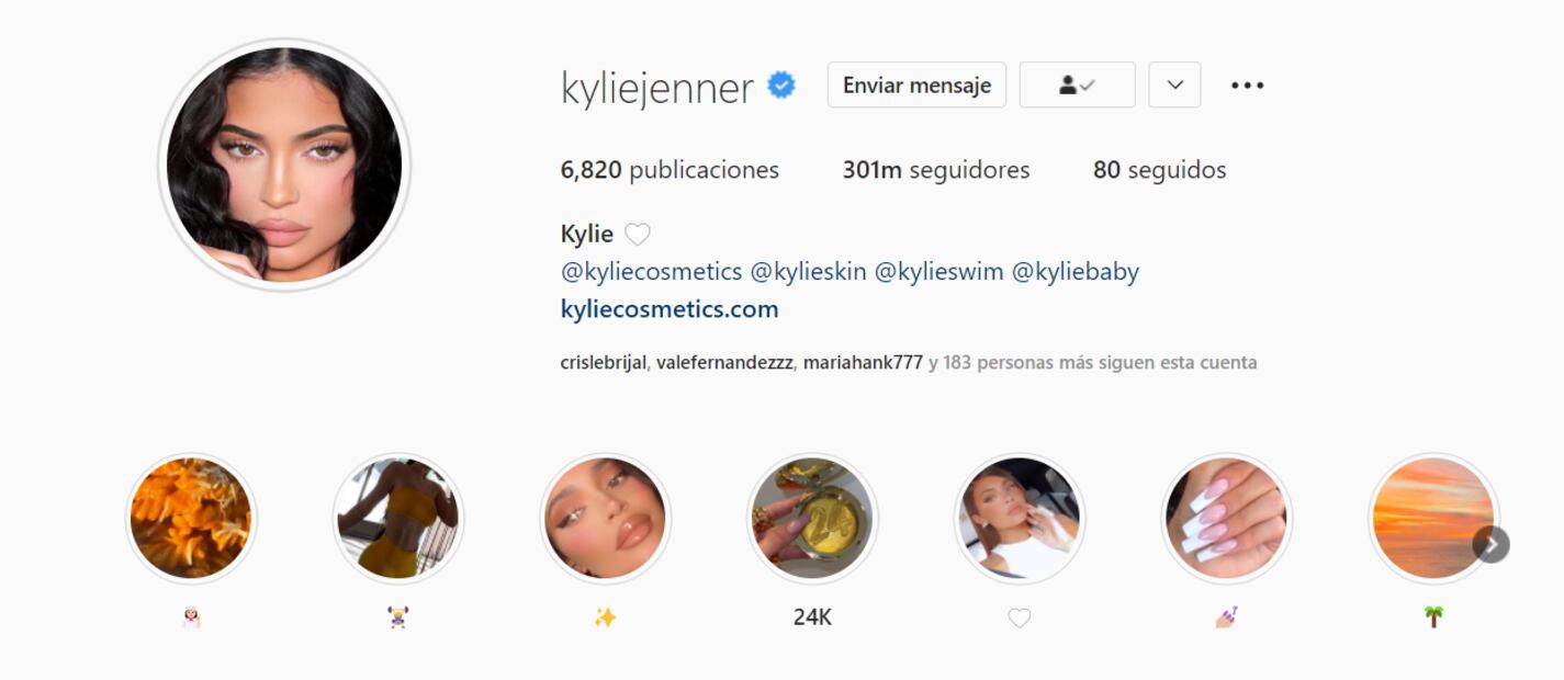 Kylie Jenner rompe récords: es la primera mujer en alcanzar 300 millones de seguidores en Instagram