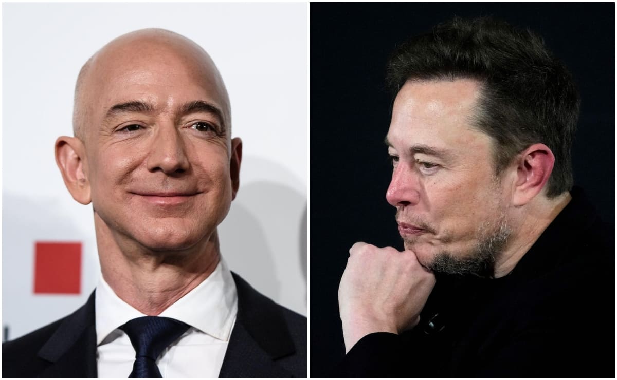 Jeff Bezos y Elon Musk / EFE - AFP