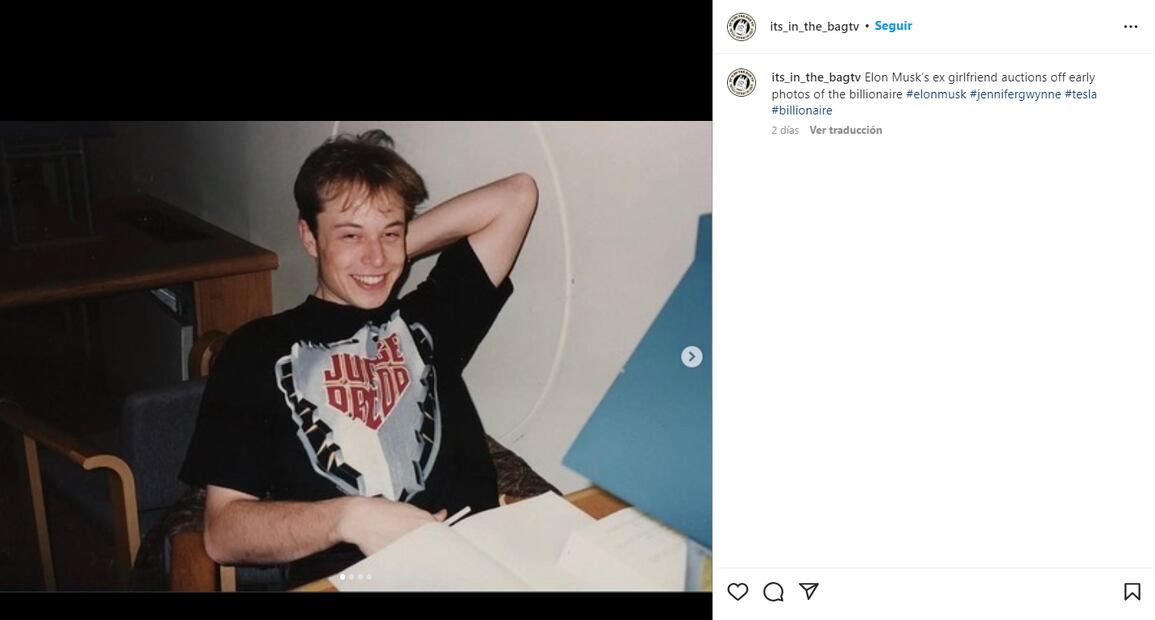 Exnovia de Elon Musk aprovecha la fama y pone en subasta fotos privadas del magnate