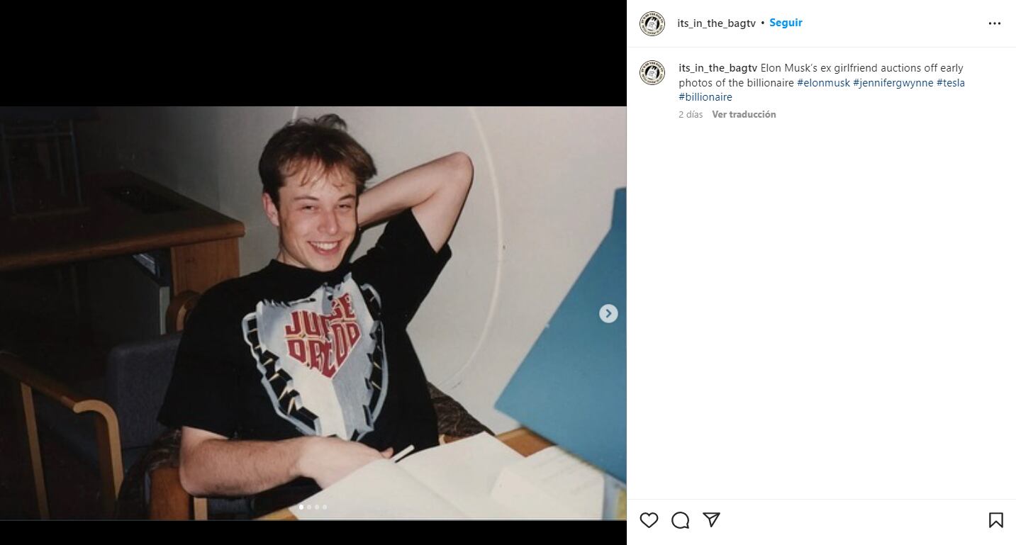 Exnovia de Elon Musk aprovecha la fama y pone en subasta fotos privadas del magnate