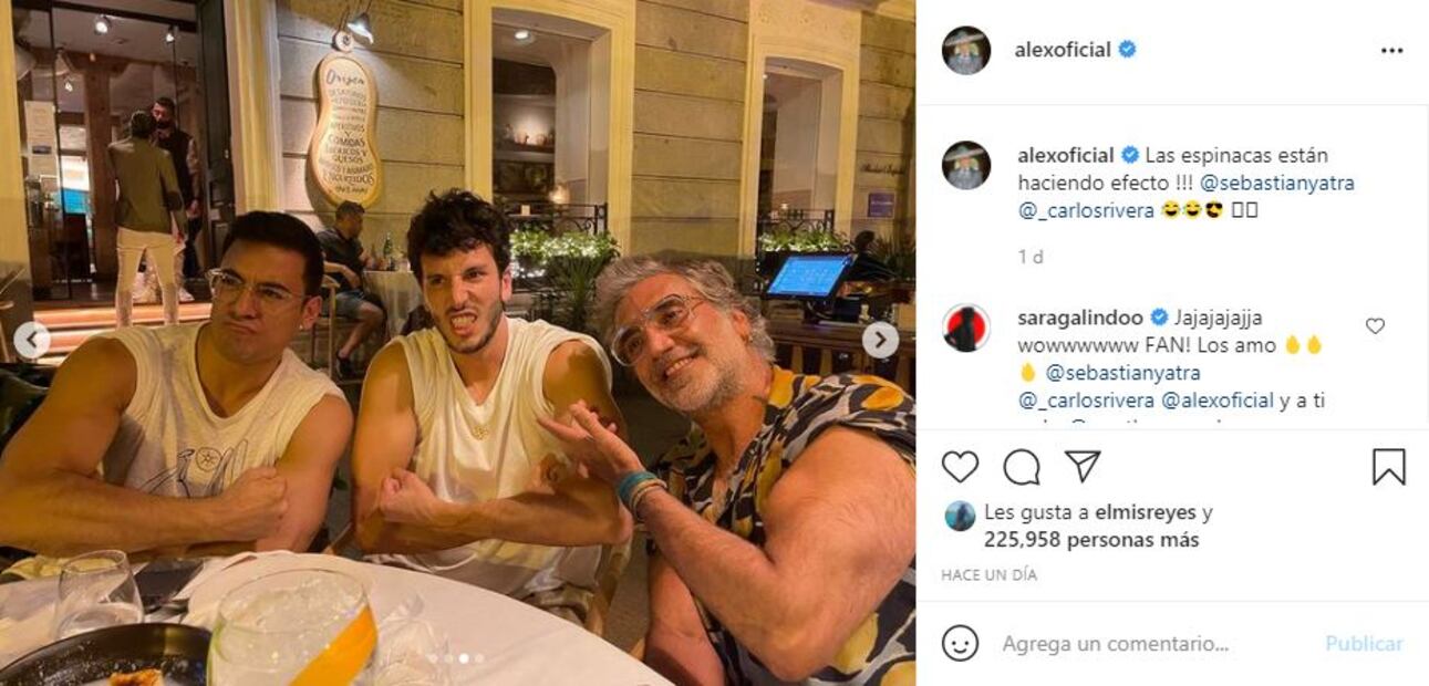Alejandro Fernández, Carlos Rivera y Sebastián Yatra en duelo de bíceps
