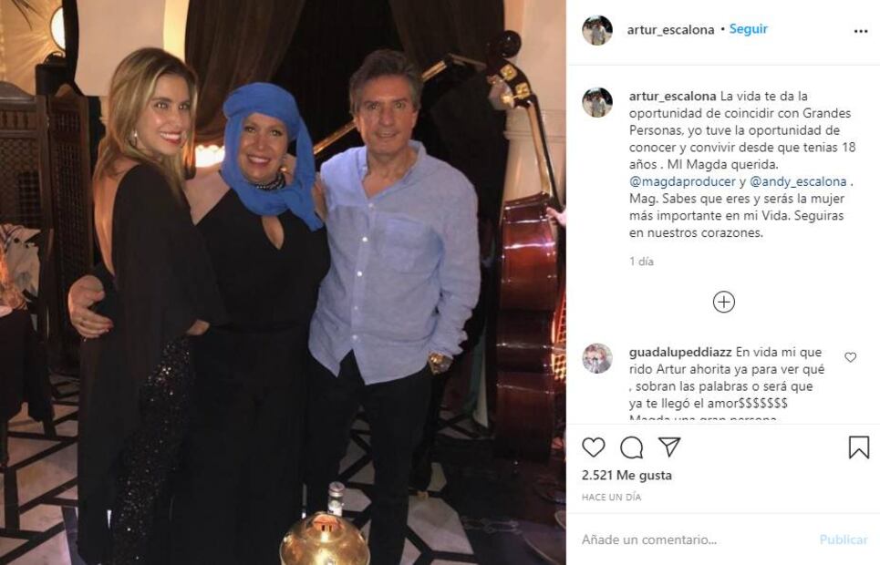 Él es Arturo Escalona, papá de la hija de Magda Rodríguez