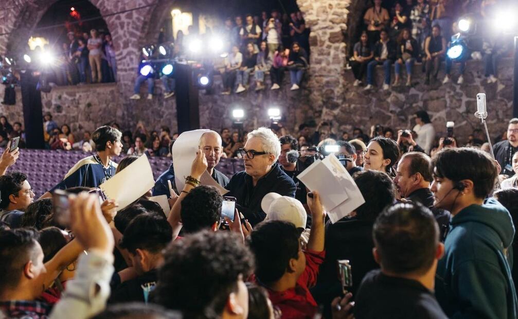 El publico recibió con cariño a Alfonso Cuarón / Foto: Instagram FICM