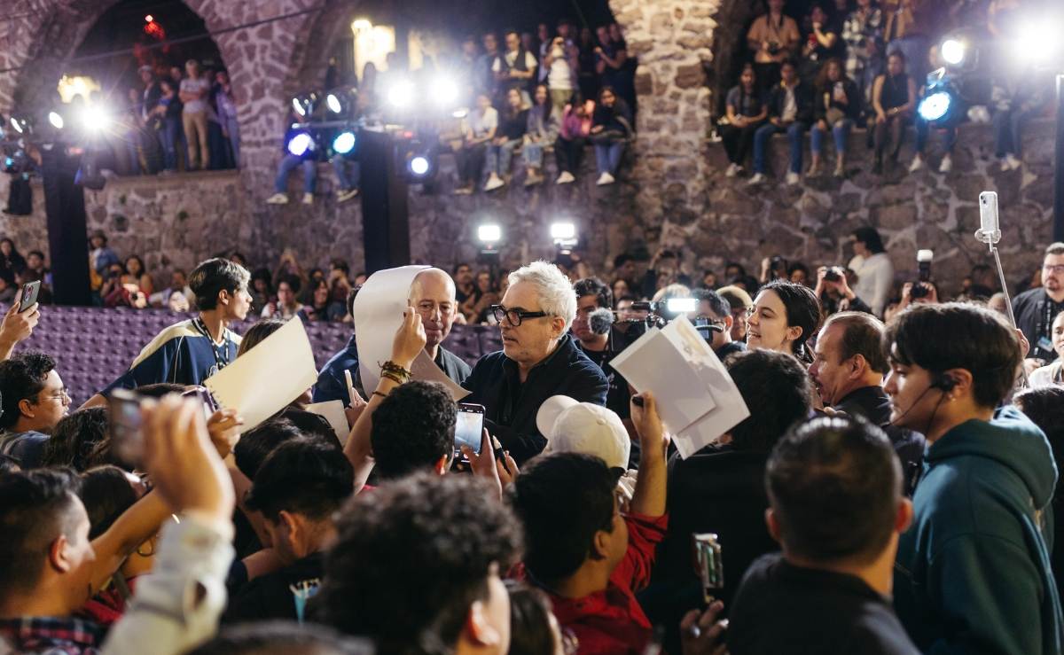 El publico recibió con cariño a Alfonso Cuarón / Foto: Instagram FICM