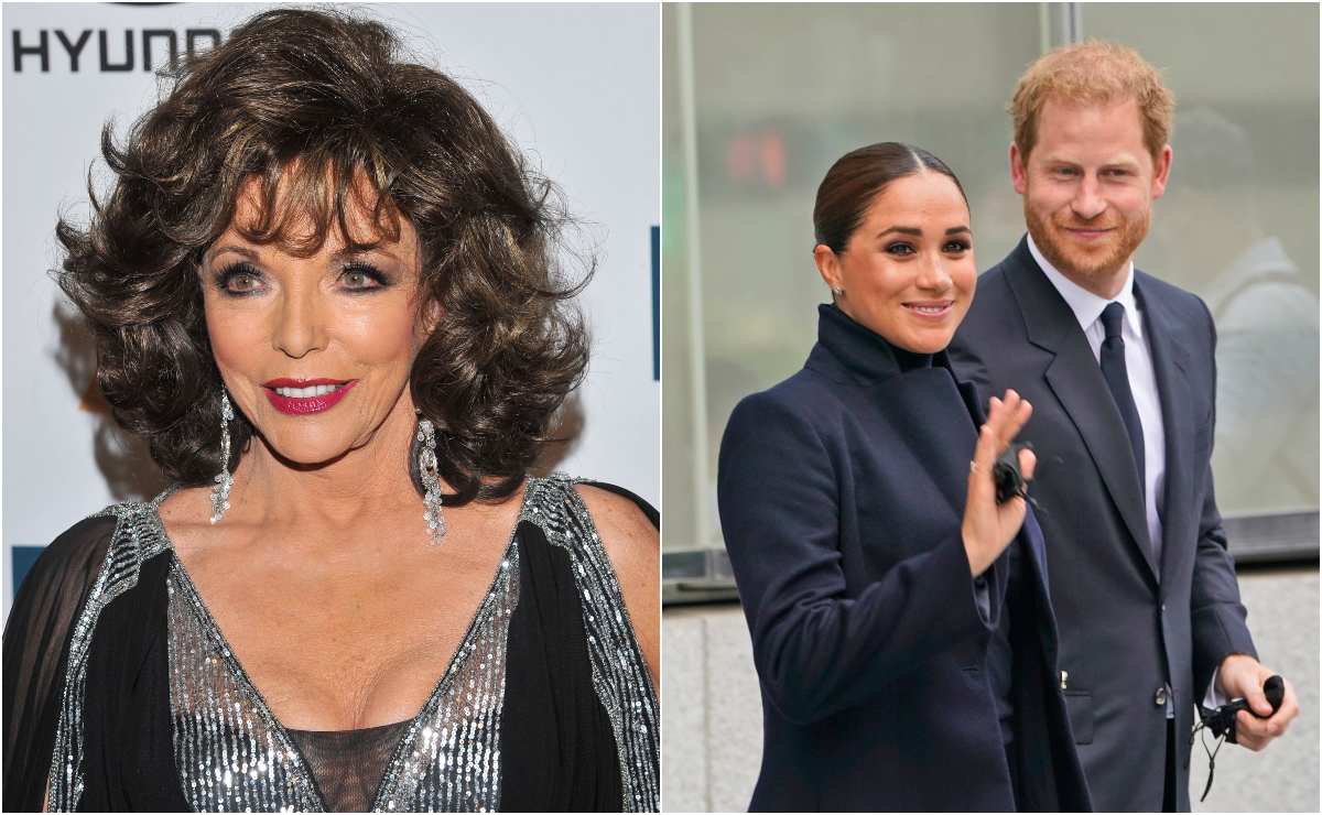 Joan Collins, cansada de leer sobre Meghan Markle, Harry y de la cultura de la cancelación