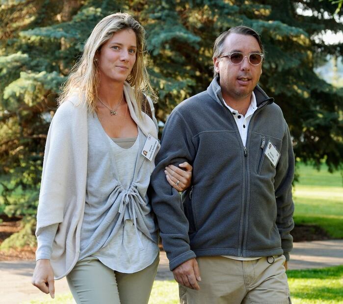 Emilio Azcárraga Jean y Sharon Fastlicht, su esposa / Getty Images