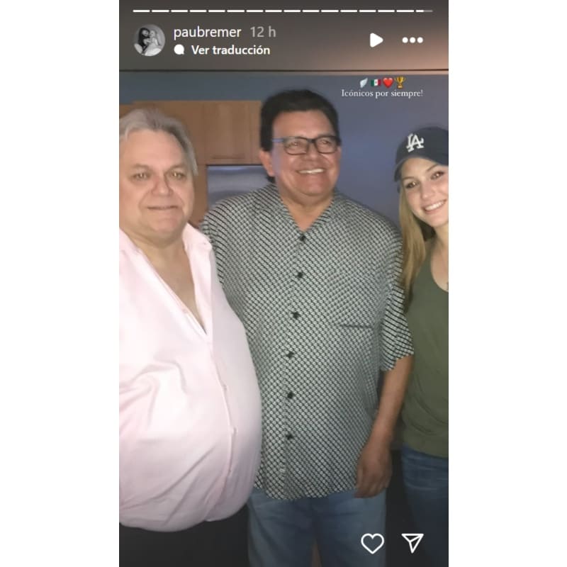 Carlos Bremer, Fernando Valenzuela y Paulina Bremer / Foto: Instagram