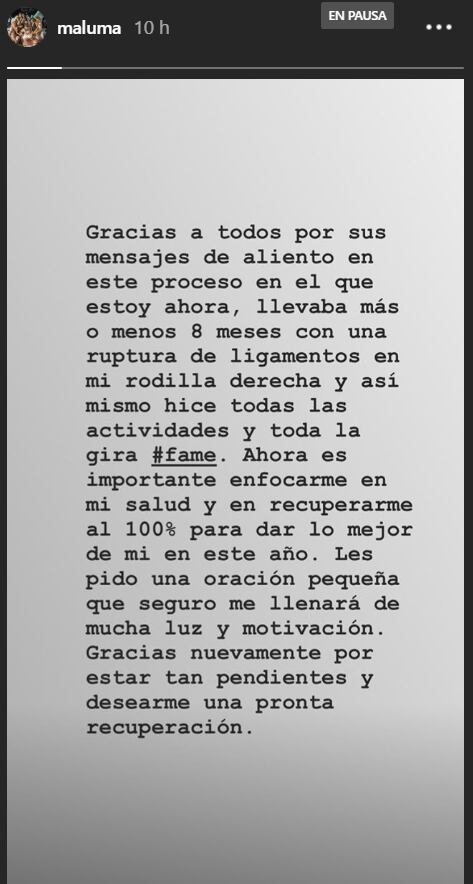 ¿Por qué Maluma está hospitalizado?