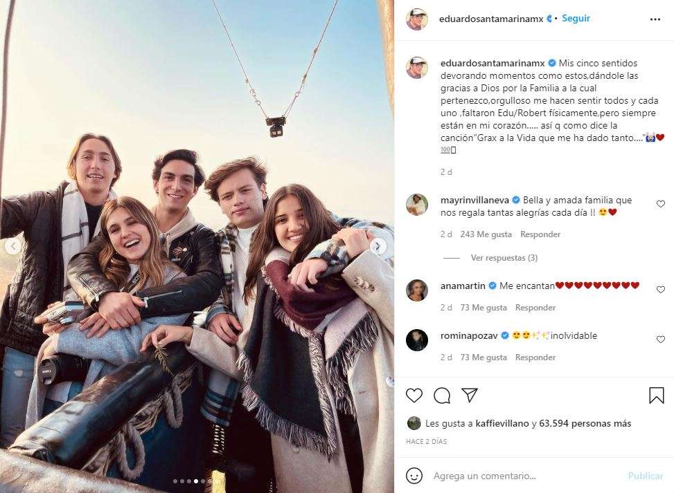 Eduardo Santamarina dedica mensaje a los hijos de Mayrín Villanueva y Jorge Poza