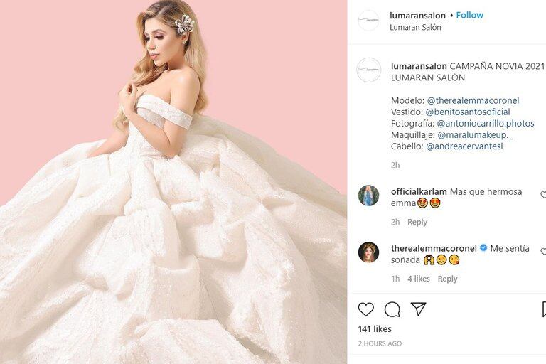 Emma Coronel, esposa de "El Chapo”, se viste de novia con diseño de Benito Santos