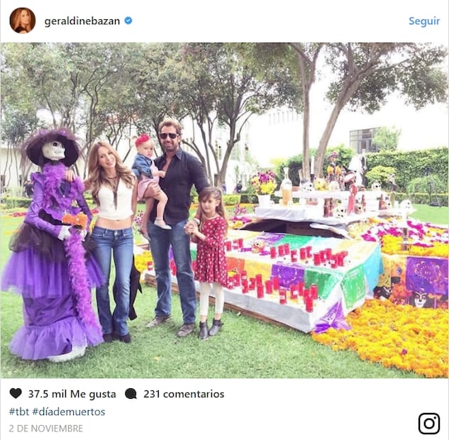 La última foto de Geraldine Bazán y Gabriel Soto juntos