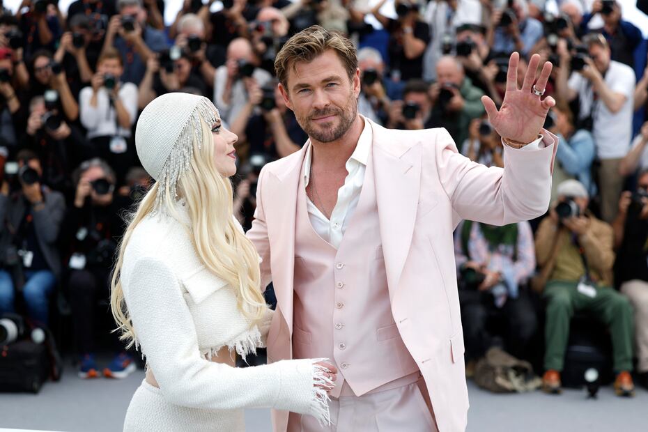 Chris Hemsworth y Anya Taylor-Joy/EFE y AFP.