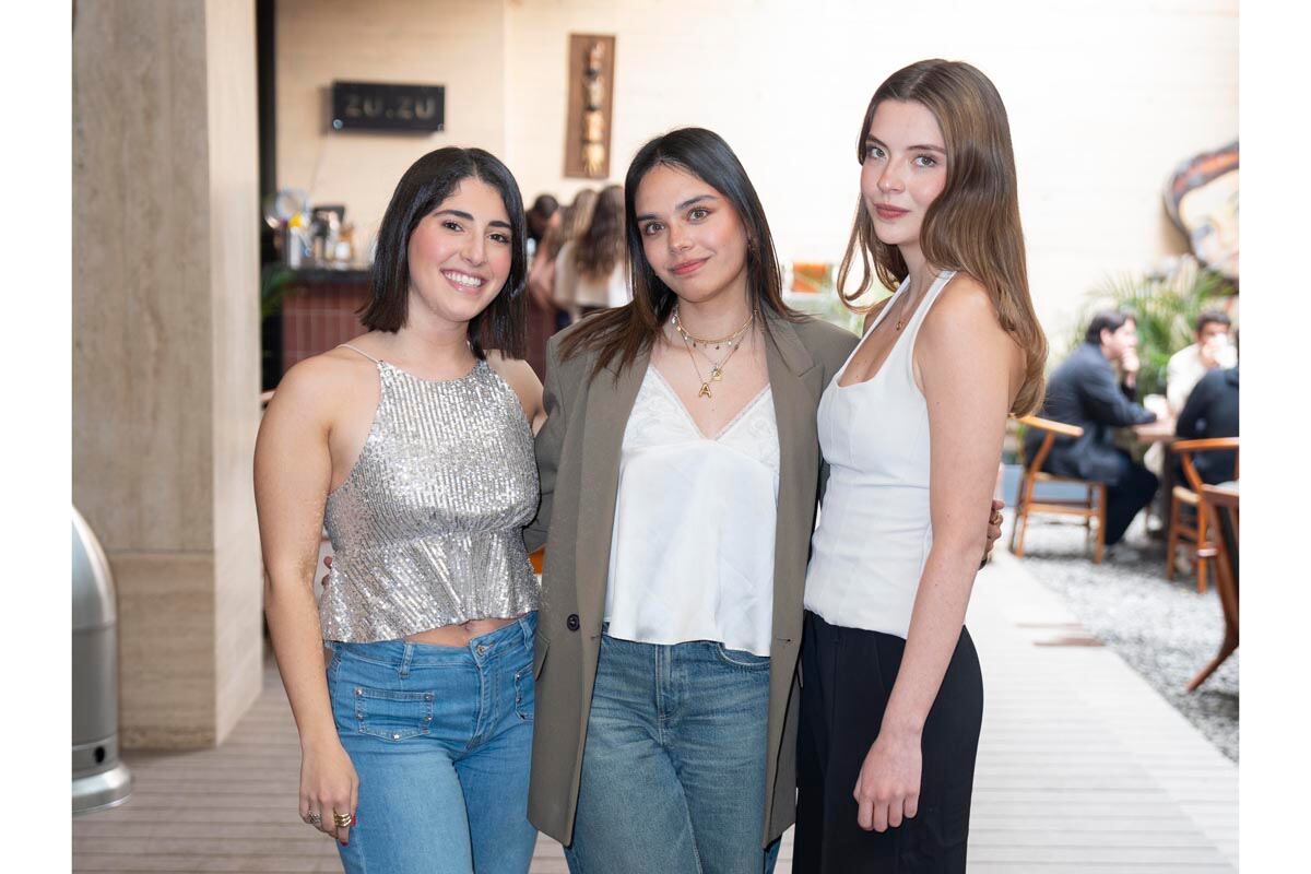 Maca Lobo, Jimena Mendoza y Andrea Garza. (Foto: Héptor Arjona)