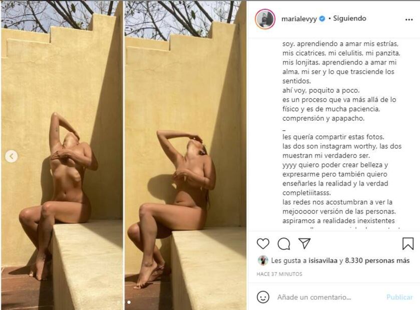 María Levy envía un contundente mensaje de amor propio