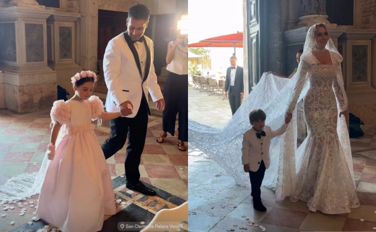 Shanik Aspe y Mauricio Odiardi con sus hijos (Fotos: RRSS)