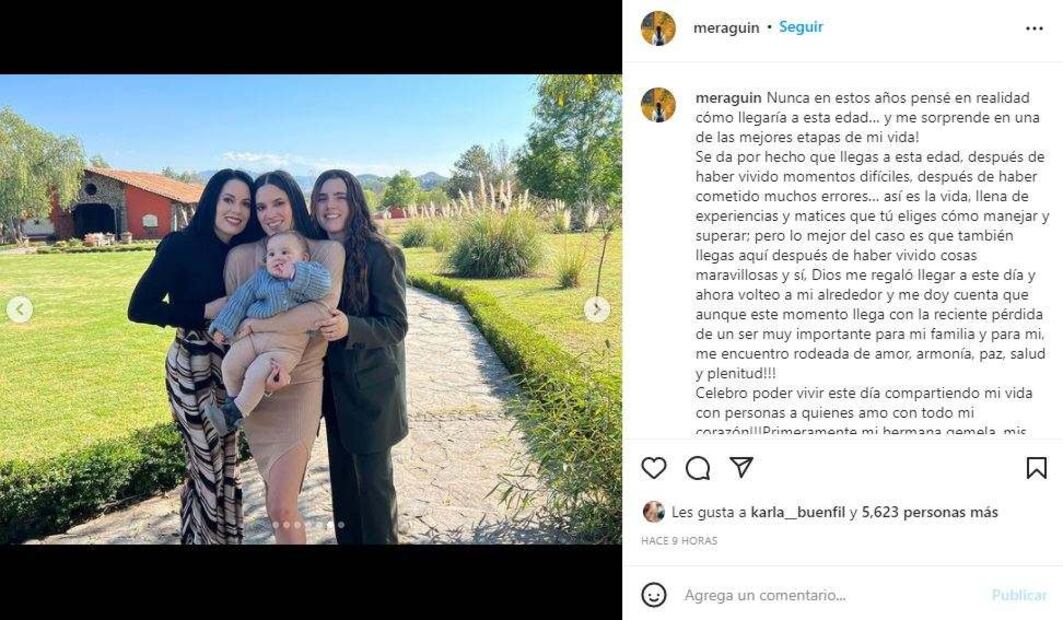 América Guinart, exesposa de Alejandro Fernández, cumple 50 años