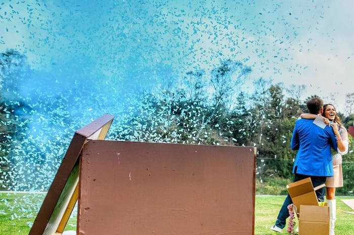 Así fue el espectacular gender reveal de Perla Ealy y Rogelio Cárdenas