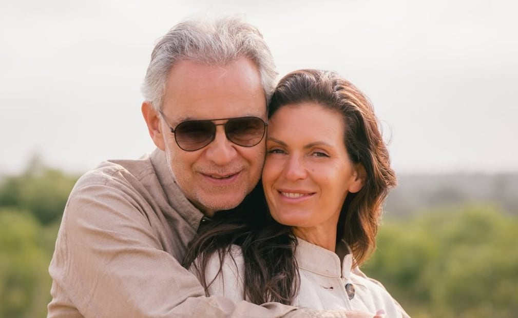 Andrea Bocelli junto a su esposa Verónica Berti / Foto: Instagram