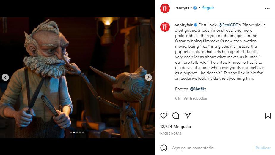 Guillermo del Toro revela las primeras imágenes del stop motion de “Pinocho”