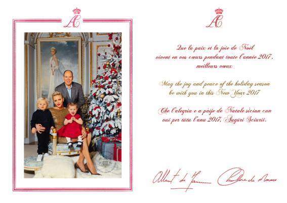 Las postales navideñas de los príncipes de Mónaco