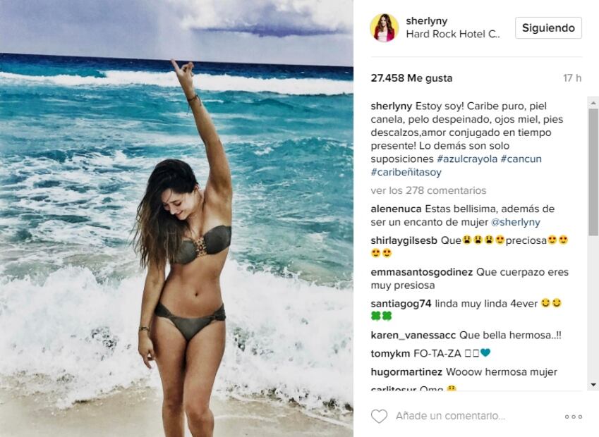 El amor pone más guapa a Sherlyn 