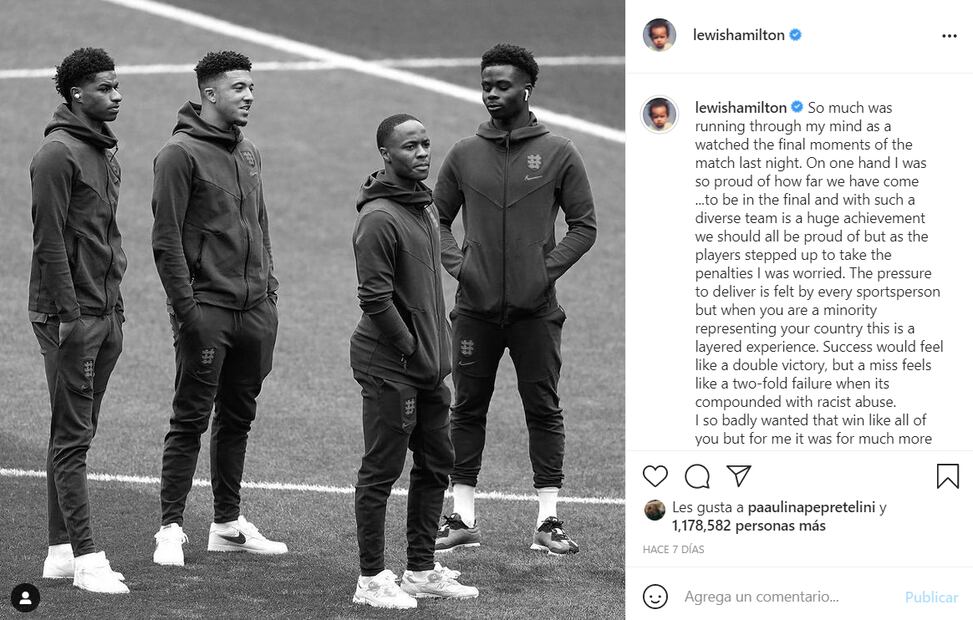 Mercedes, escudería de Lewis Hamilton, pide a Facebook que tome medidas contra comentarios racistas