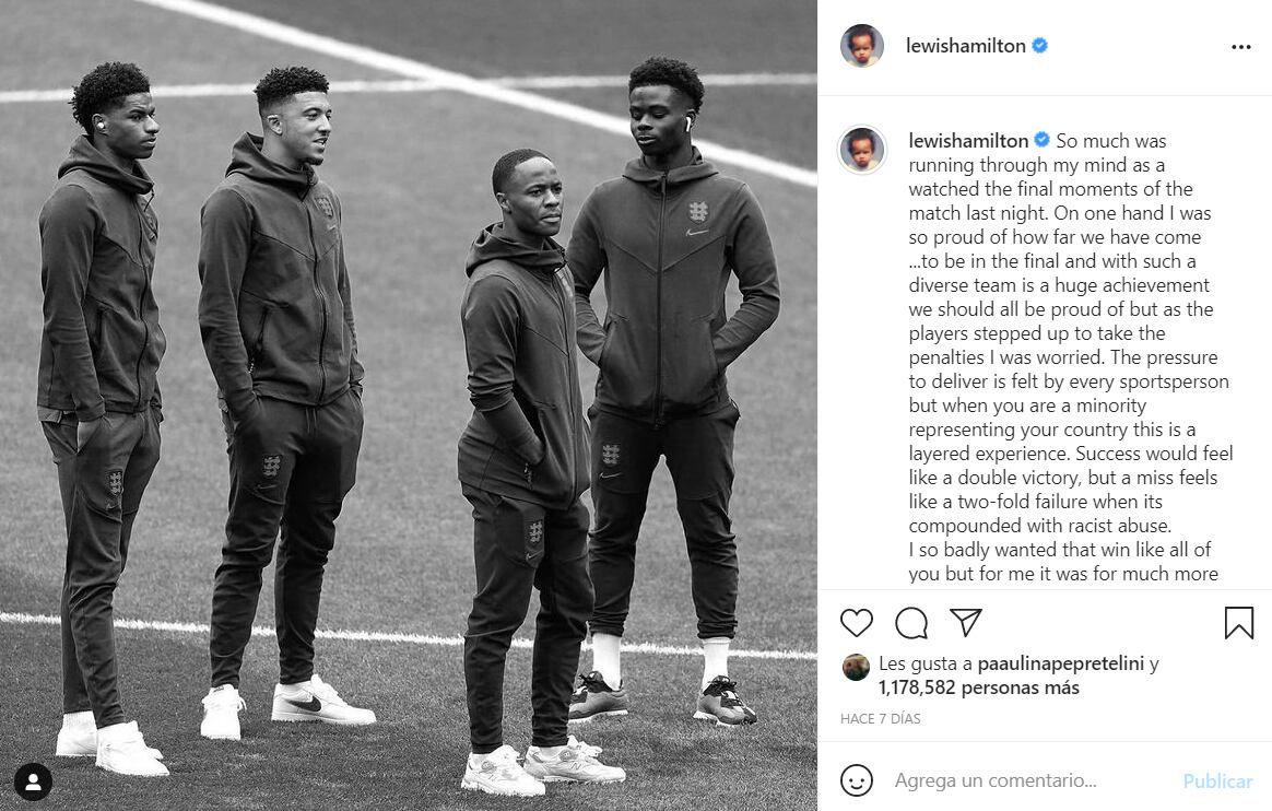 Mercedes, escudería de Lewis Hamilton, pide a Facebook que tome medidas contra comentarios racistas