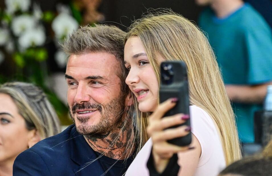 David Beckham con Harper Seven, su hija / EFE