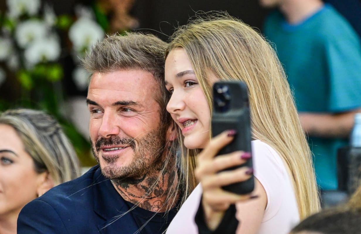 David Beckham con Harper Seven, su hija / EFE