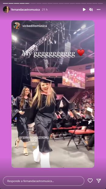 Fernanda, hija de Angélica Rivera, se gradúa de Berklee rodeada del cariño de su familia