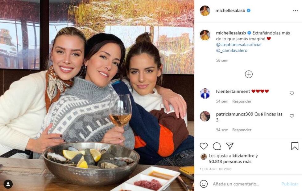 Stephanie Salas, Michelle Salas y Camila Valero / Instagram