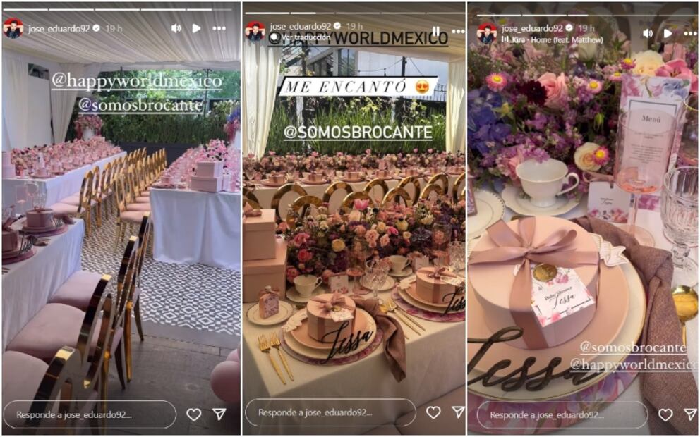 Decoración del Baby Shower de José Eduardo y Paola Dalay/Instagram.