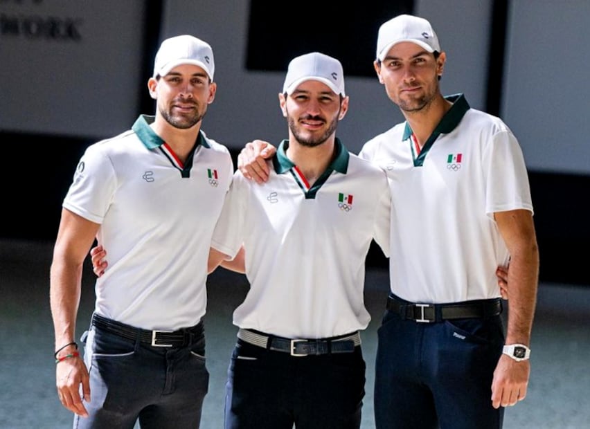 Eugenio Garza Pérez junto a Carlos Hank y Federico Fernández, finalistas / Foto: Instagram