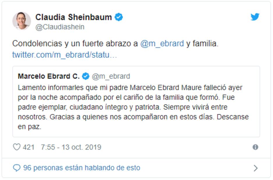 Murió Marcelo Ebrard Maure, padre del Secretario de Relaciones Exteriores, Marcelo Ebrard 