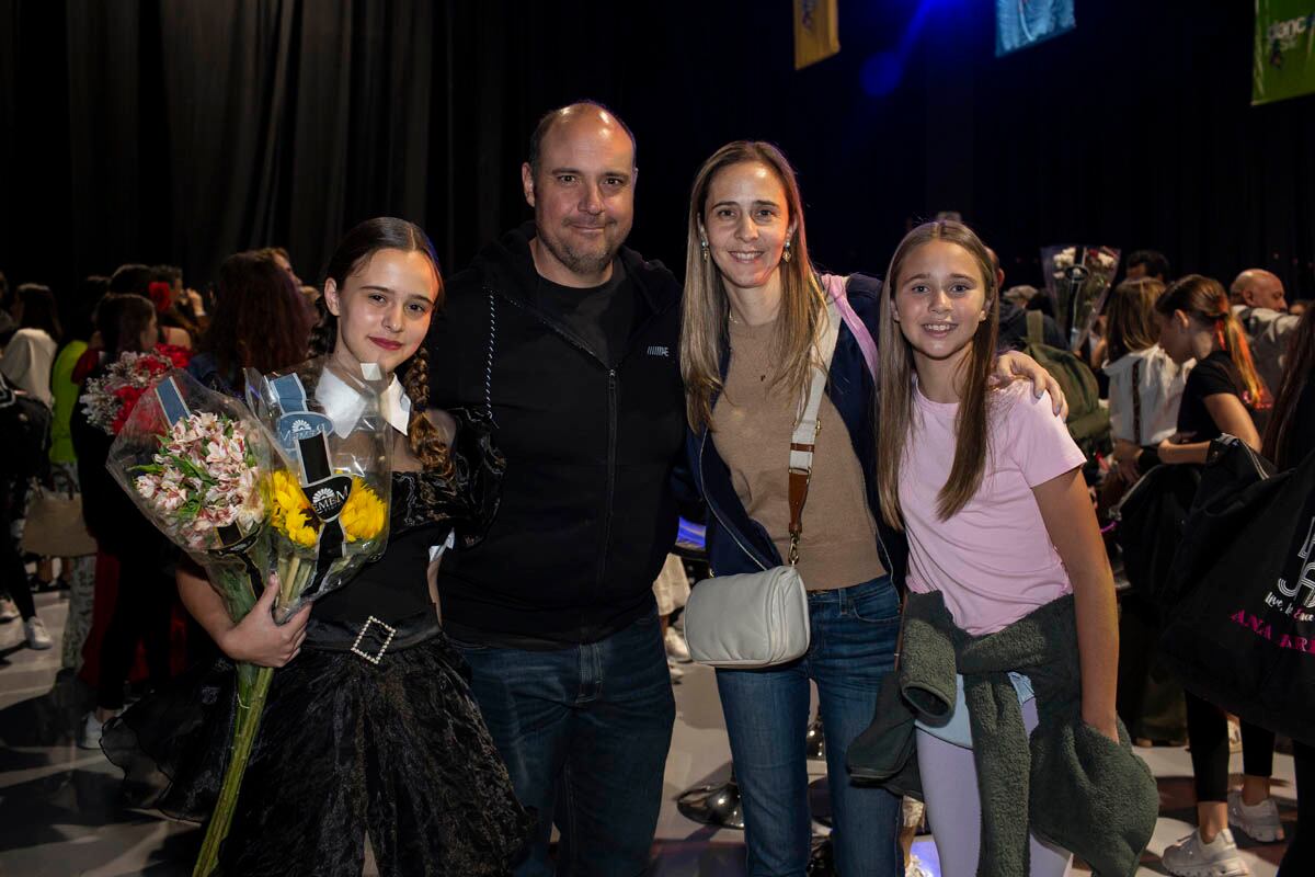 Sienna, David, Priscila y Alexia Tame. (FOTO: Héctor Arjona)