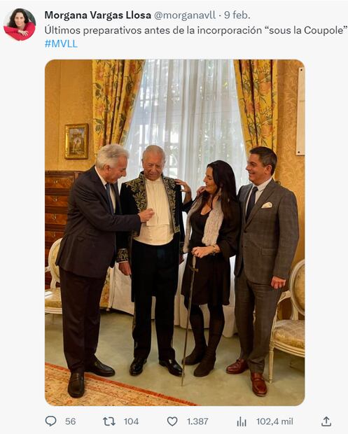 Morgana Vargas Llosa explota contra la prensa y entre empujones defiende a su mamá
