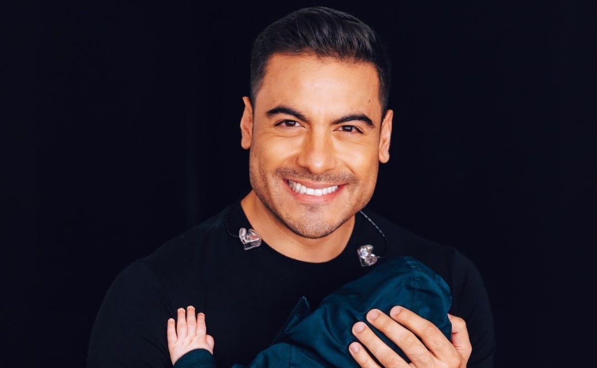 Carlos Rivera con su hijo León / Foto: Instagram
