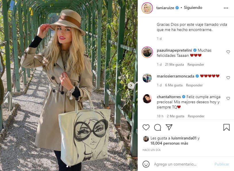 Tania Ruiz llega a los 34 años y Paulina Peña la celebra