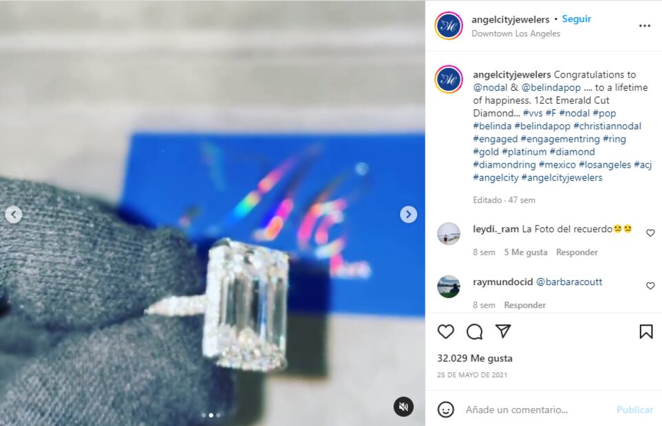 Revelan que Christian Nodal no liquidó el anillo que le regaló a Belinda ¡todavía debe miles de dólares!