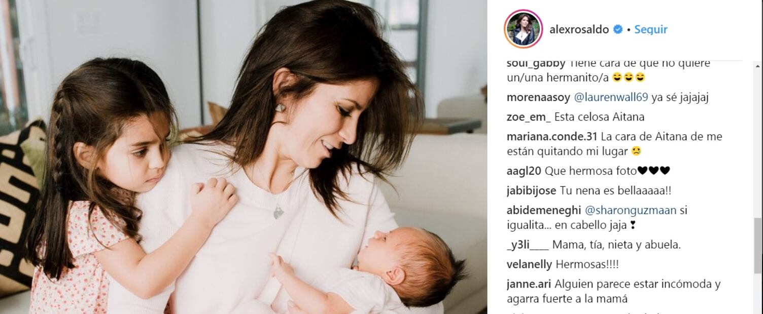 Alessandra Rosaldo como abuela y Aitana ¿se pone celosa?