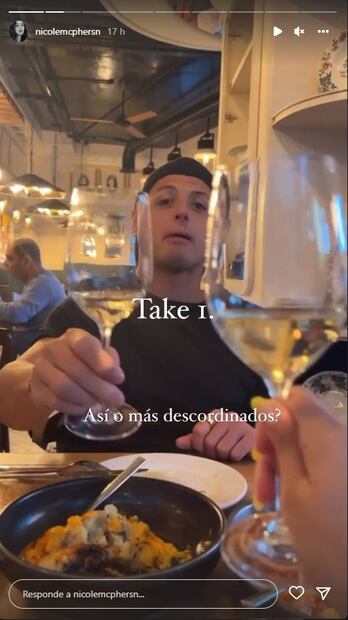 Javier “Chicharito” Hernández cumple un año con Nicole McPherson