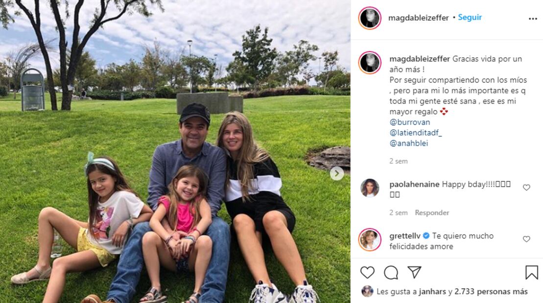 Magda Bleizeffer, pareja de Jorge 'El burro' Van Rankin, muestra su baby bump de 40 semanas
