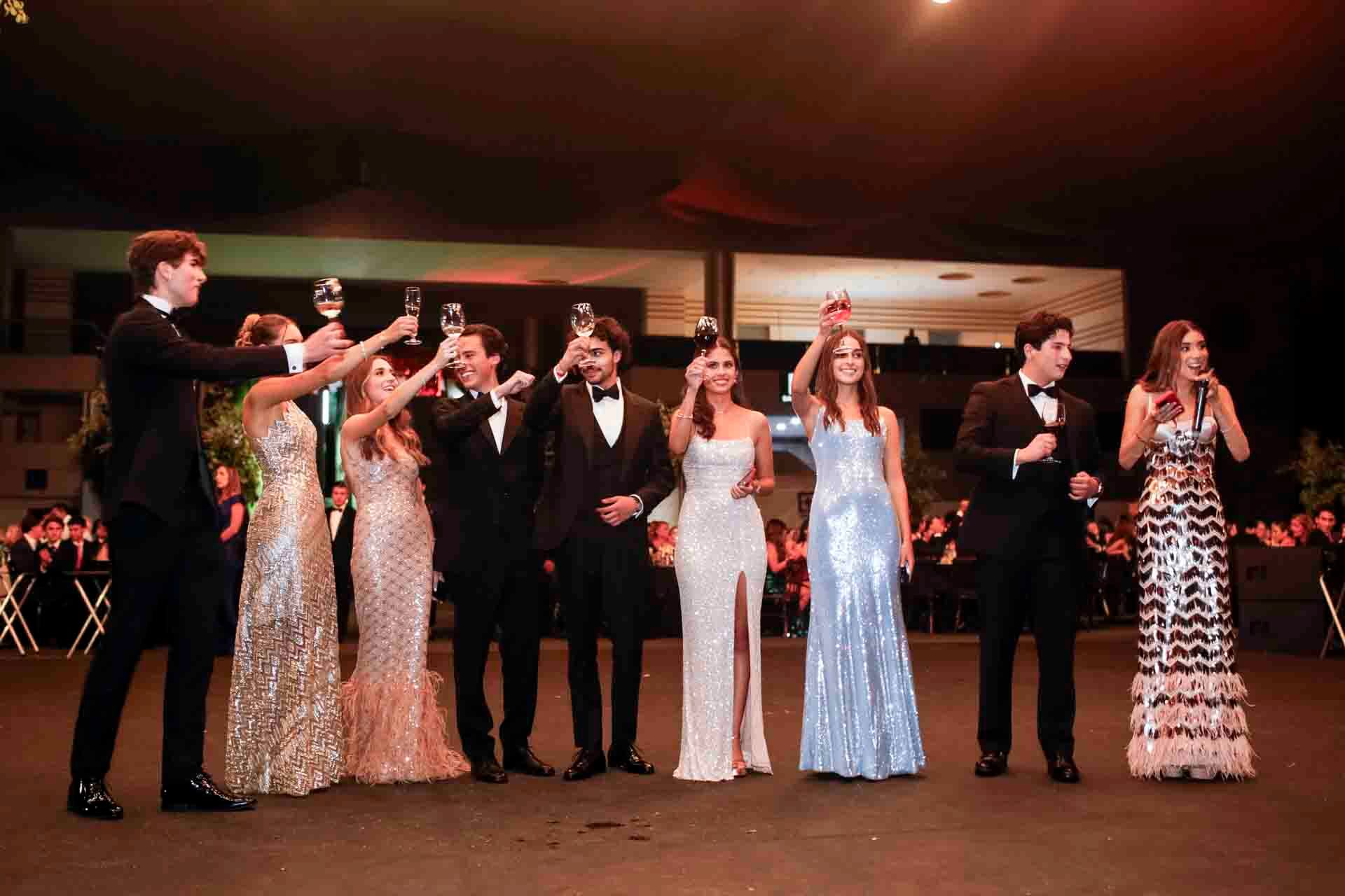 Paul Fraiha, Alexis Trujillo, Georgia Lizárraga, Jerónimo Ramírez, Santiago Ley, María Aguilar, Nicole Rocha, David Estefan y Paula Barona. (Foto: Esteban Torreblanca)