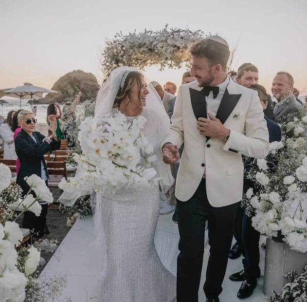 Therese Gotlib Micha y Yosef Genish en su boda / Foto: Instagram @gotlibt
