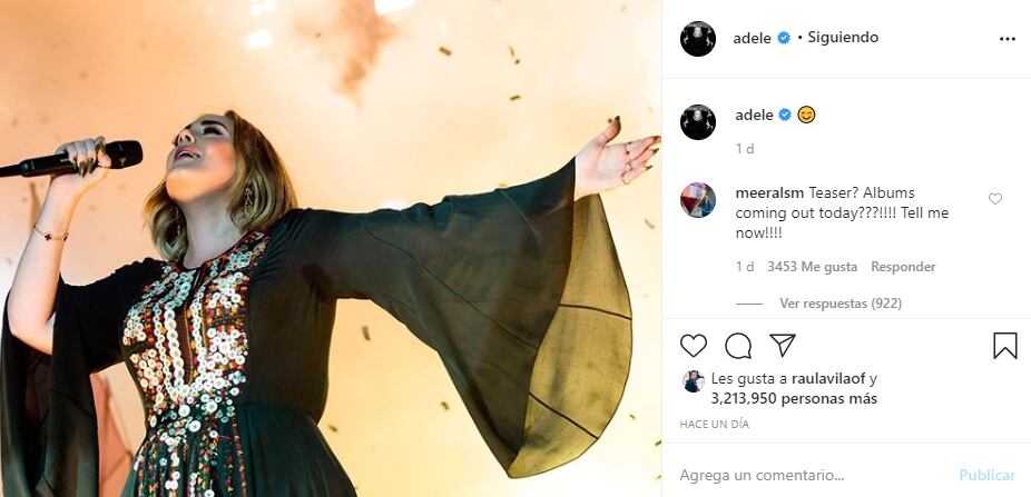 Adele presume figura en un vestido que usó hace cuatro años