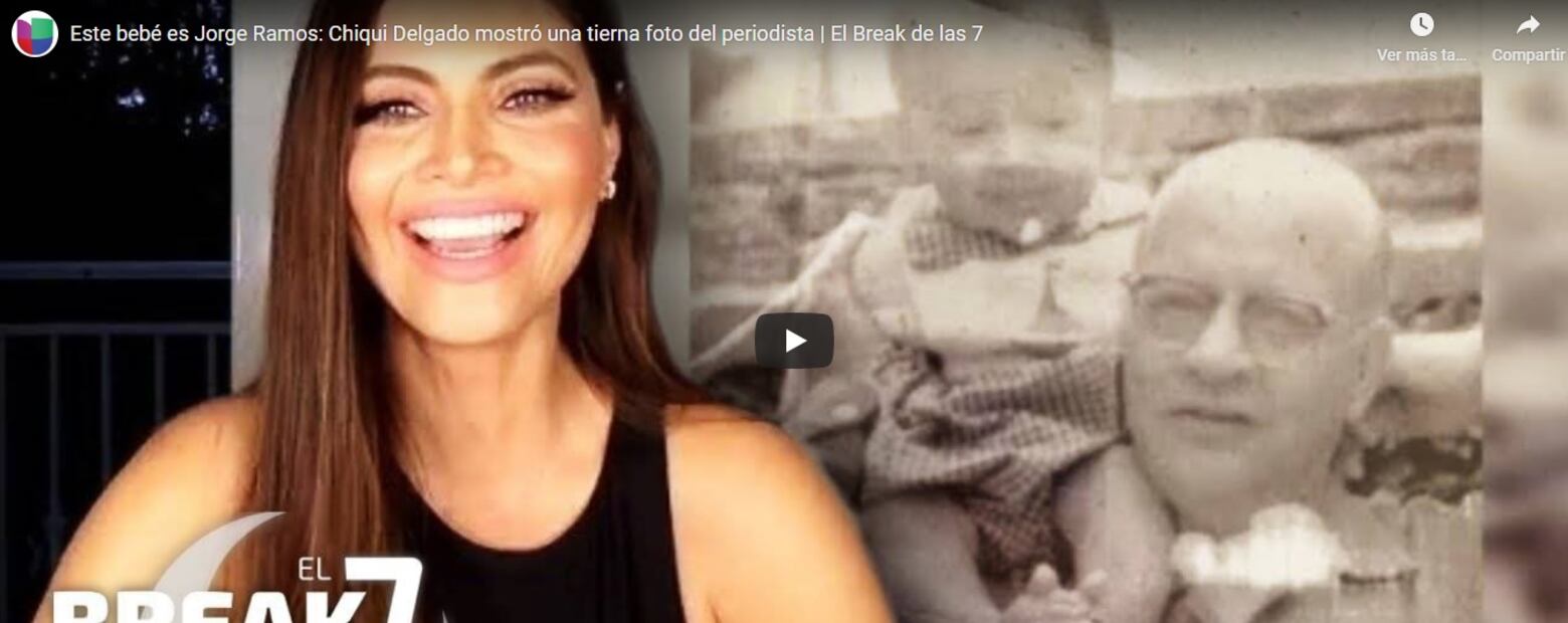‘Chiqui’ Delgado y la conmovedora foto de Jorge Ramos cuando era bebé 